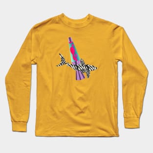 Zebra Shark Lava Lamp Long Sleeve T-Shirt